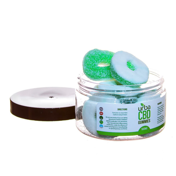 Urba CBD Gummies Rings Green 500mg